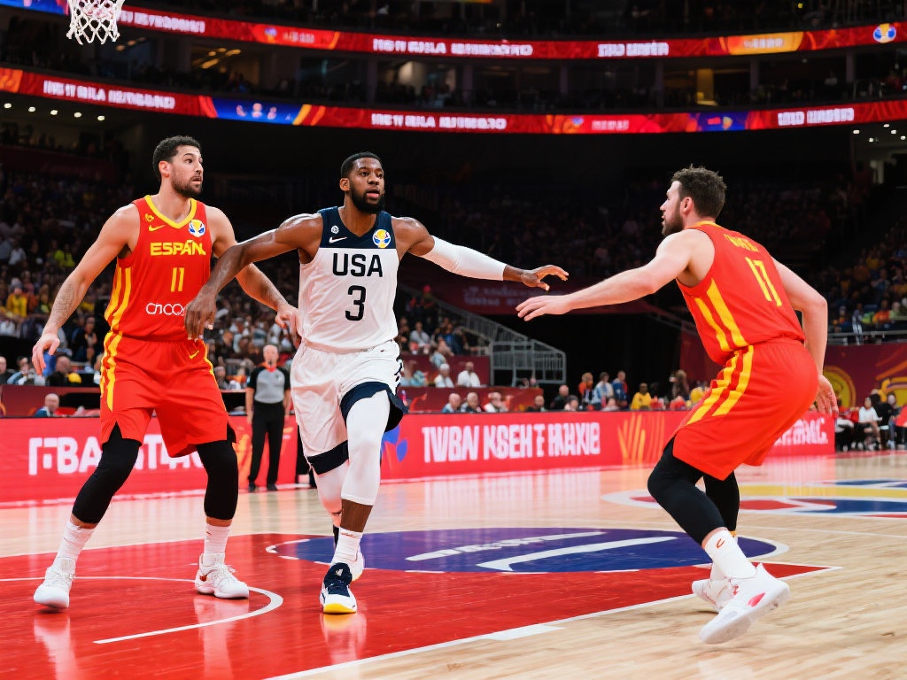 总的来说，美国队与西班牙队在本届篮球国际